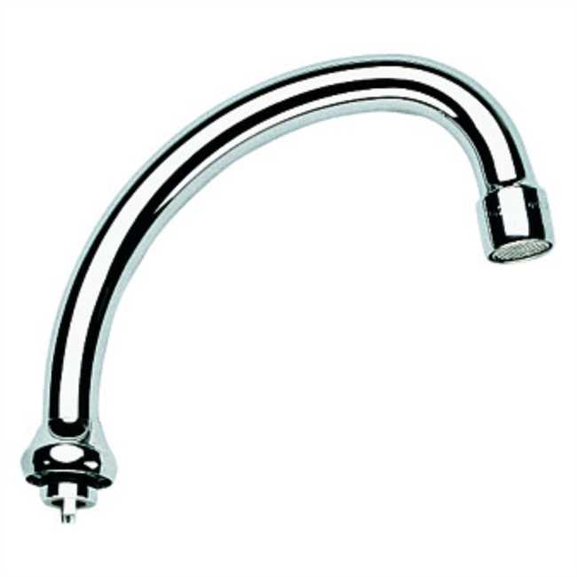 13076000 Grohe Rohrauslauf 13076 Ausladung 140mm schwenkbar m. Anschlag chrom