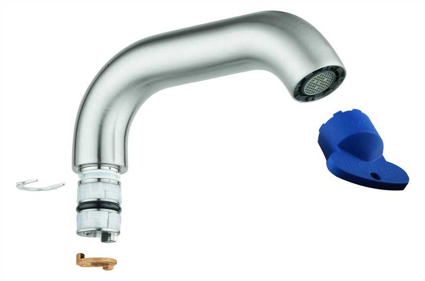 Grohe Rohrauslauf 13373 für Essence EH-Waschtischbatterie M-size supersteel 13373DC0