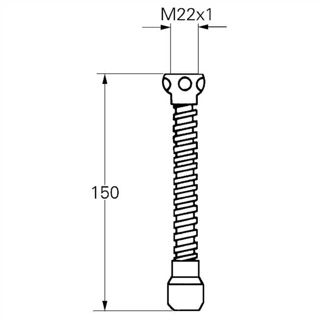 13911000 Grohe Schlauchauslauf 13911 Innengewinde M22x1 mit Mousseur chrom