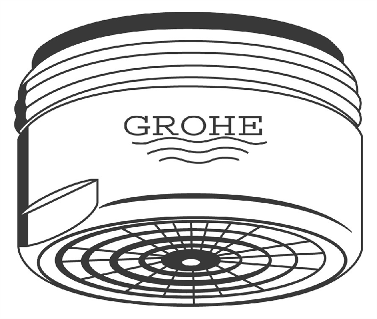 13929AV0 Grohe Mousseur 13929 Durchflussklasse A 15l/min bei 3 bar M24x1 silk metal