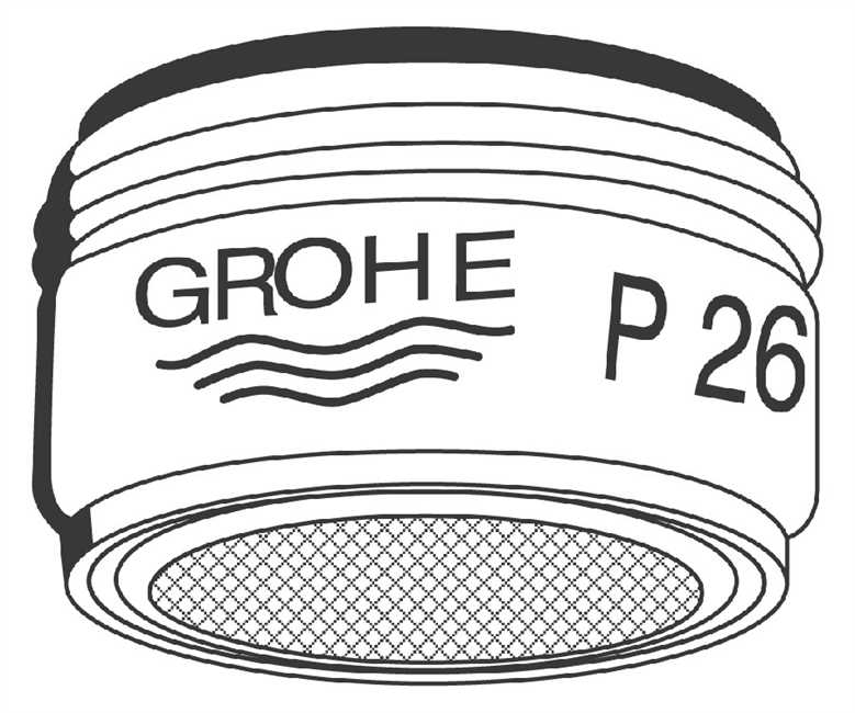 13960 Grohe Laminar-Strahlregler M24x1 AG verchromt