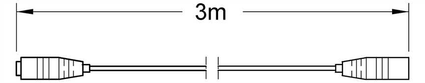 36157000 Grohe Verlängerungskabel 36157 3m lang für Pulsomat Surf