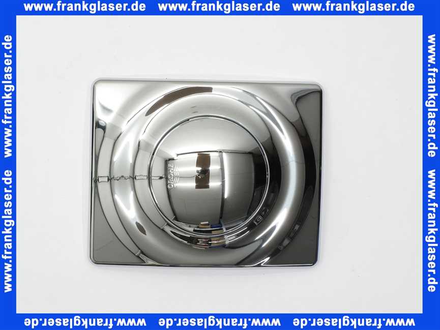 37018 Grohe Abdeckplatte Surf 116x144mm, m.Druckknopfbet., verchromt