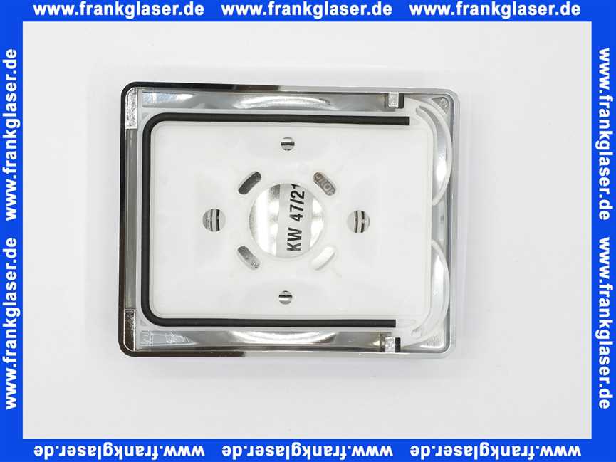 37018 Grohe Abdeckplatte Surf 116x144mm, m.Druckknopfbet., verchromt