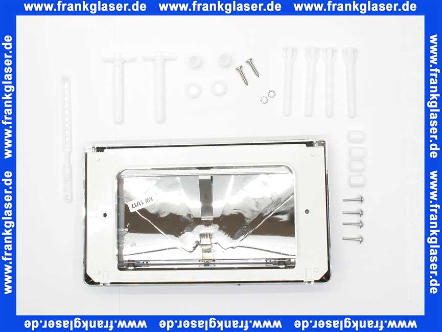 37053000 Grohe Abdeckplatte Drückerplatte für UP Spülkasten 330.00.200 hochglanz verchromt