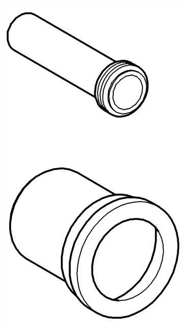 37104K00 Grohe WC-Zu- und Ablaufgarnitur 37104 für wandh. WC Ablaufmanschette 110mm
