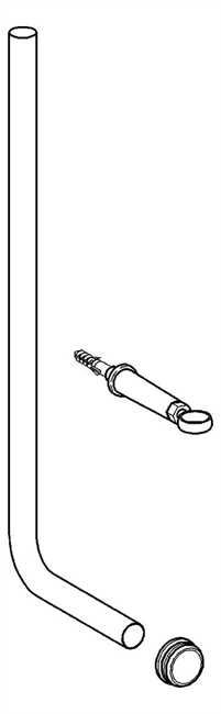37107000 Grohe Spülrohr 37107 600x200mm Durchmesser 28x26mm aus Messing chrom