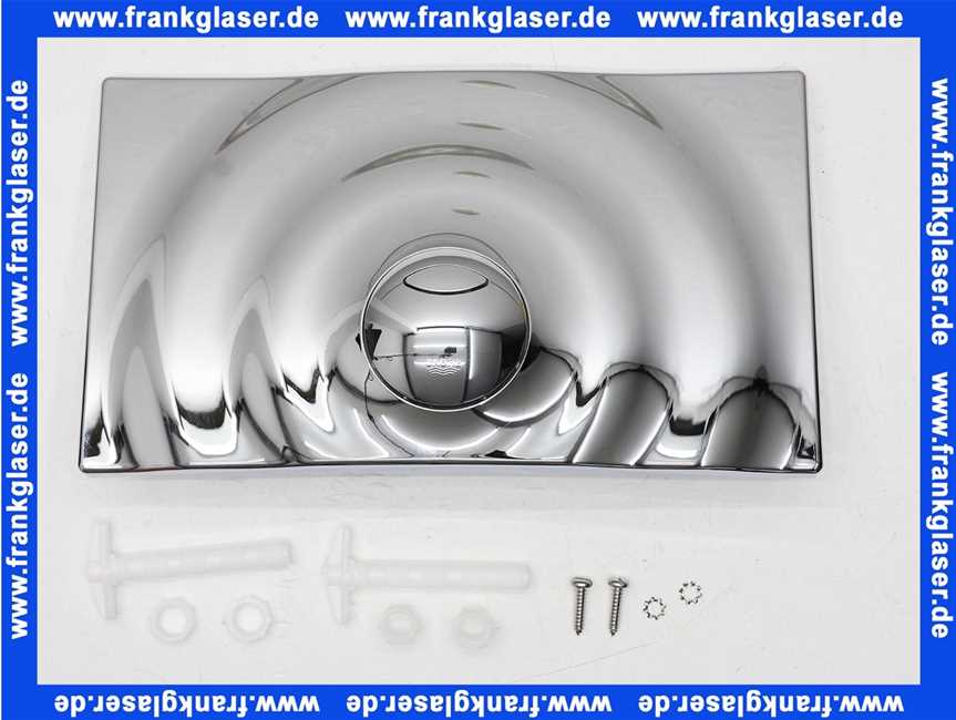 37859000 Grohe Abdeckplatte Drückerplatte Surf-G 37859 hochglanz verchromt zu UP-Spülkasten