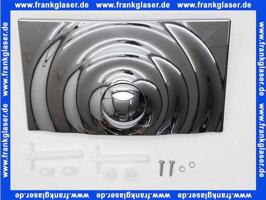 37859000 Grohe Abdeckplatte Drückerplatte Surf-G 37859 hochglanz verchromt zu UP-Spülkasten