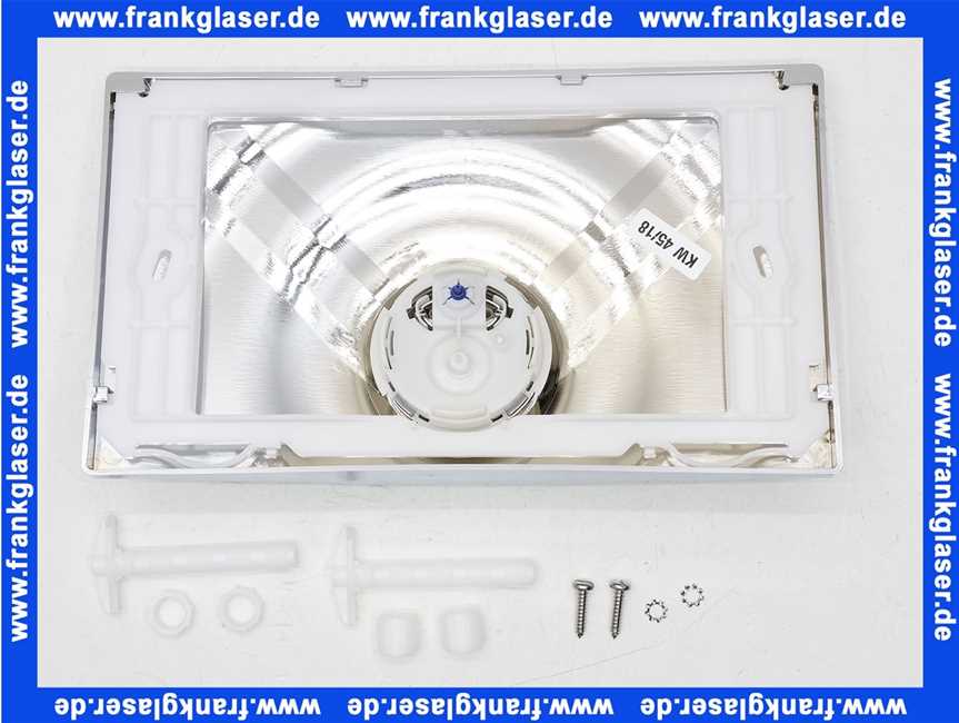 37859000 Grohe Abdeckplatte Drückerplatte Surf-G 37859 hochglanz verchromt zu UP-Spülkasten