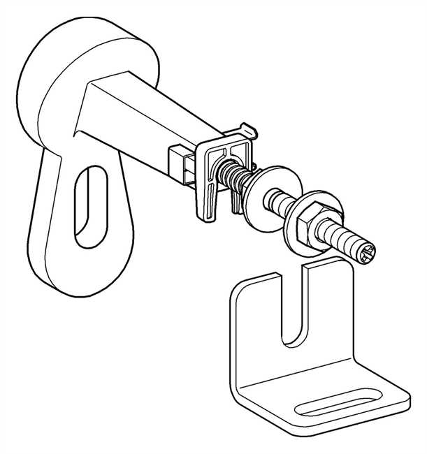 38733000 Grohe Rapid SL 38733 Montagewinkel mit Wandlasche und Befestigungsmaterial