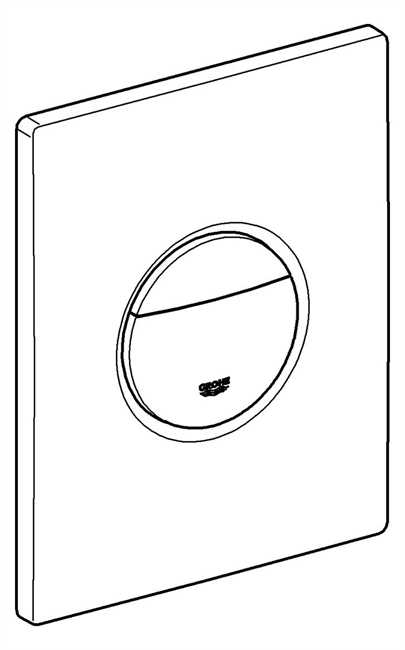 38765000 Grohe WC-Betätigung Nova Cosmopolitan 38765 senkr. o. waager. chrom