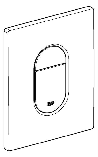 38844000 Grohe WC-Betätigung Arena Cosmopolitan 38844, 2-Mengen- und Start & Stopp-Betätigung, 156 x 197 mm, senkrechte Montage, chrom