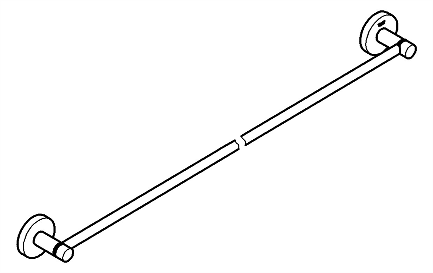 40386DL1 Grohe Badetuchhalter Essentials 40386 800mm warm sunset gebürstet