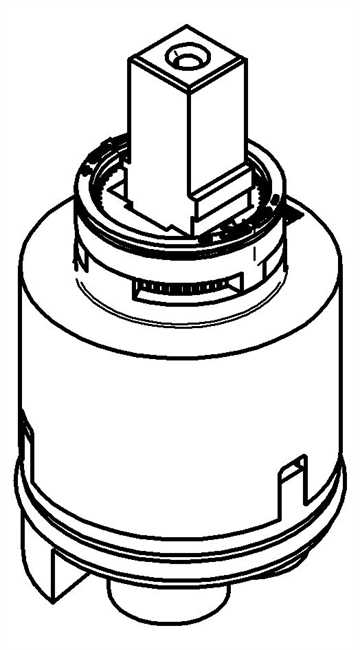 44056900 Grohe EICHELBERG Keramik-Kartusche 440569 40mm integr. Temperatur- und Mengenbegrenzung