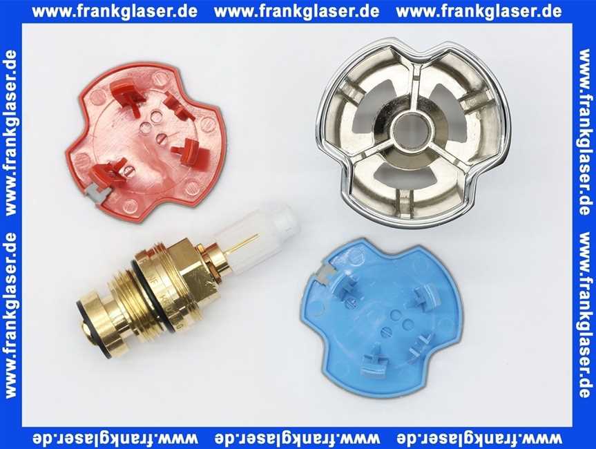 45959000 Grohe Oberteil Costa 45959 Markierung blau/rot 1/2 chrom