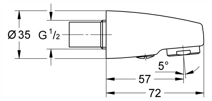 46103AG0 Grohe Auslaufbrause 46103 für Europlus alt Waschtischbatterie aranja/gold