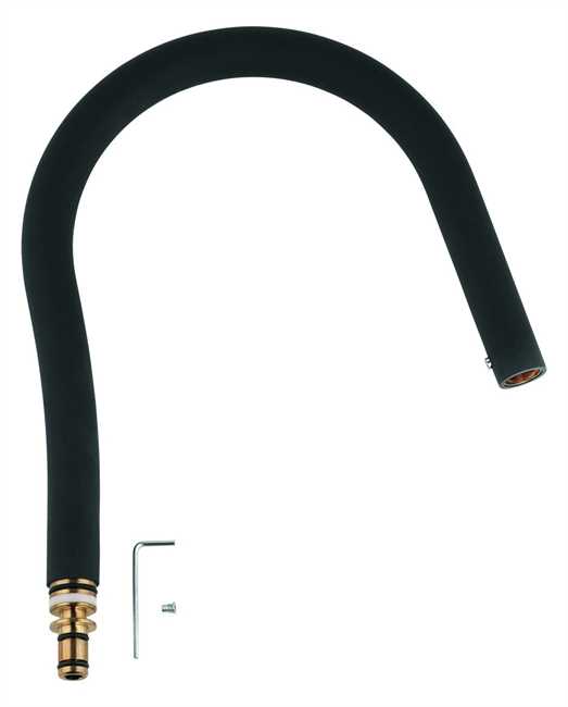Grohe Brauseschlauch GrohFlexx 46968 aus Santopren softschwarz 46968KK0