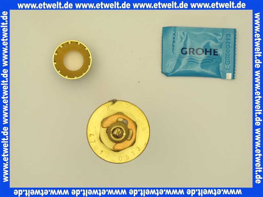 47011 Grohe Thermoelement 1/2 Bj. 72 bis 79 für vertauschte Warm-/Kaltwasserleitungen