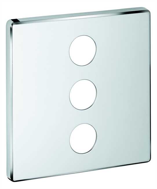 Grohe Rosette 48368 eckig für SmartControl chrom 48368000