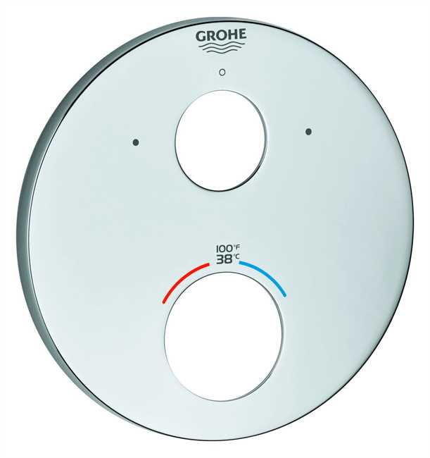 Grohe Rosette 49098 für Fertigmontageset THM rund chrom 49098000