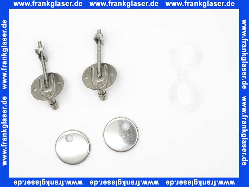 Grohe Befestigungssatz 49529 für Bau Keramik WC-Sitz und Deckel chrom 49529000