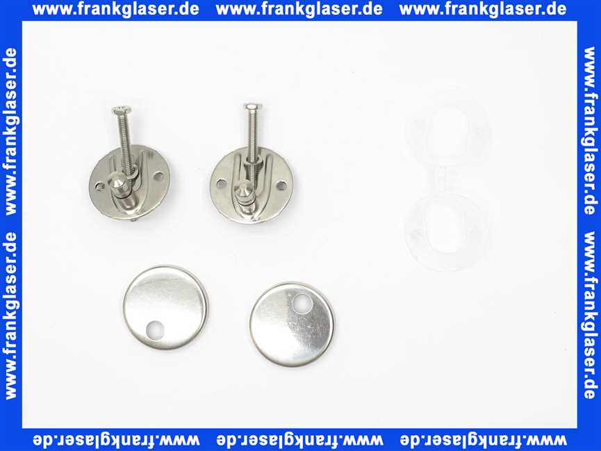 Grohe Befestigungssatz 49529 für Bau Keramik WC-Sitz und Deckel chrom 49529000