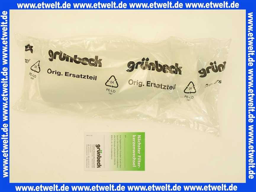 1 Ersatzfilterkerze Filtereinsatz zu Feinfilter 50 µm FS 2 Filter mit Schutzglocke 103003