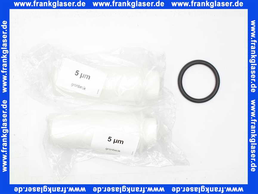 2 Ersatzfilterkerze 5 µm Filter mit Schutzglocke FS 1