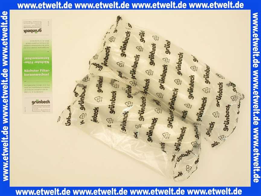 2 Ersatzfilterkerzen Filtereinsätze 20 µm FS 1 Filter ohne Schutzglocke 103071