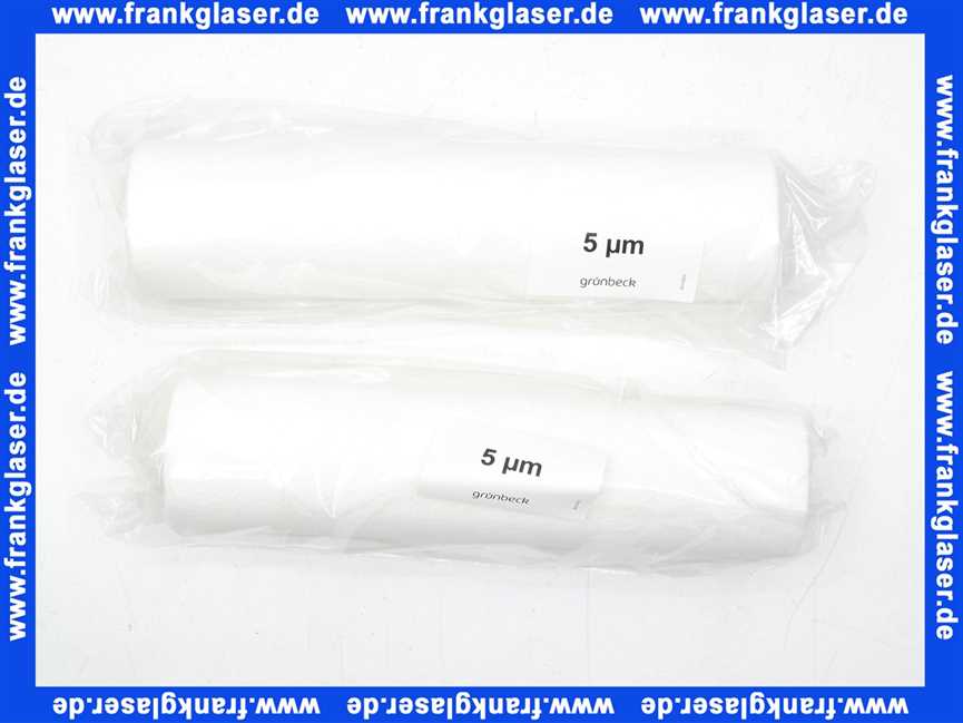 2 Ersatzfilterkerzen Filtereinsätze 5 µm Filter FS 11/4 - 11/2 ohne Schutzglocke 103082