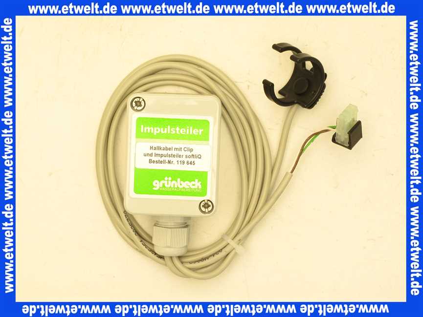 119645 Grünbeck Hallkabel mit Clip und Impulsleiter für SoftliQ