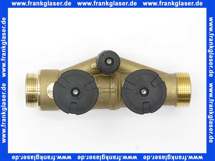 187501e Grünbeck Anschlussblock 1 Zoll mit Rückflussverhinderer und Verschneideventil