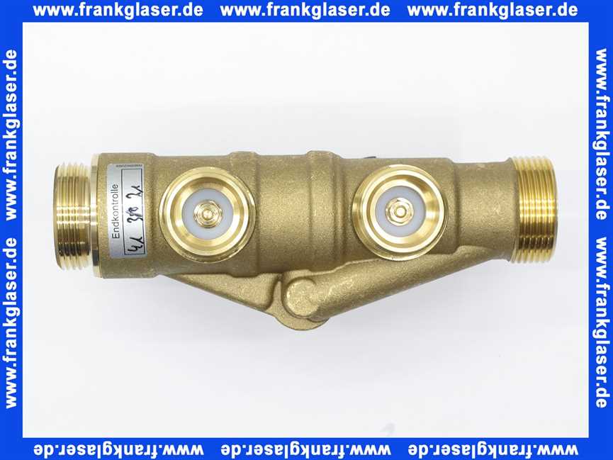 Grünbeck Anschlussblock Absperrkombination 1 Zoll komplett mit Absperrventilen und Verschneideeinrichtung zu Enthärtungsanlage ohne Verschraubung ohne Schlauch 188055E