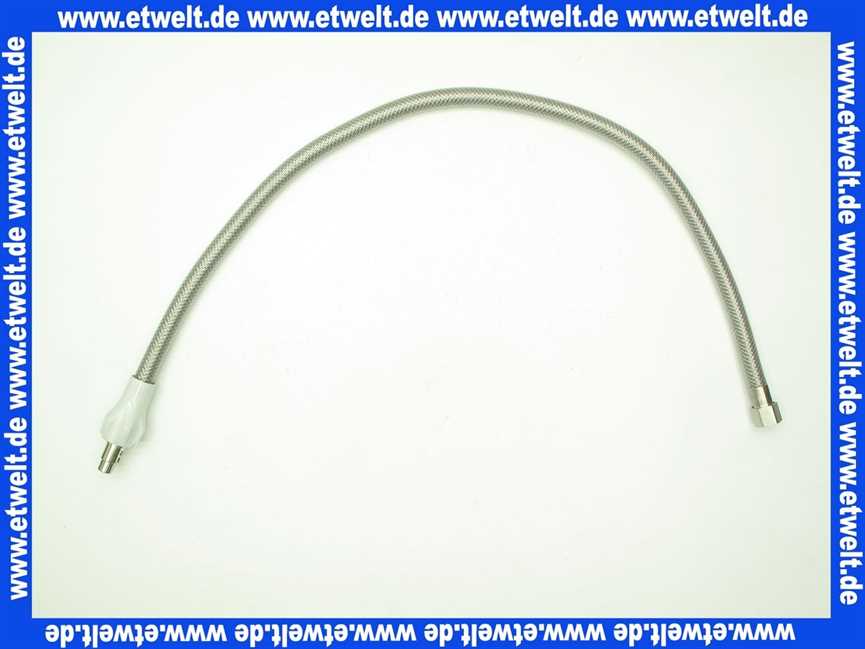 Sicherheits-Allgasschlauch mit Steckanschluss 750mm fuer Stadt-, Erd- und Fluessiggas nach DIN 3383