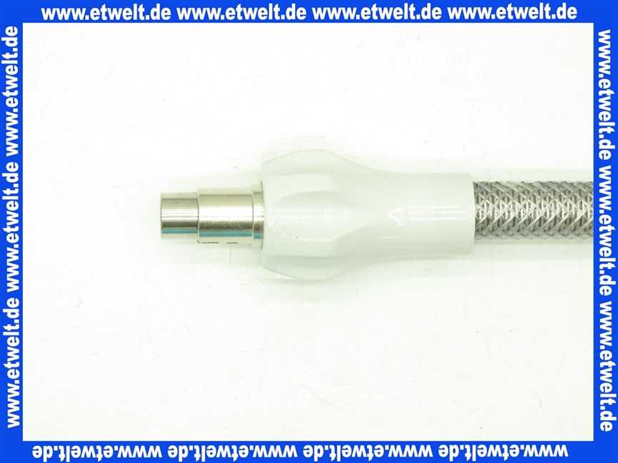 Sicherheits-Allgasschlauch mit Steckanschluss 750mm fuer Stadt-, Erd- und Fluessiggas nach DIN 3383