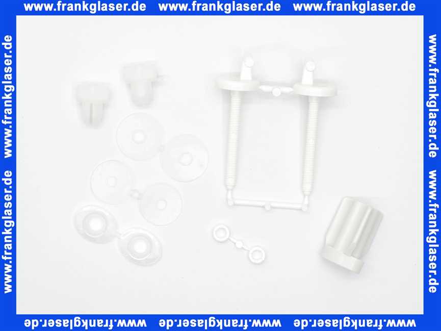 400024 Hamberger Kunststoffscharniere weiss für WC-Sitz