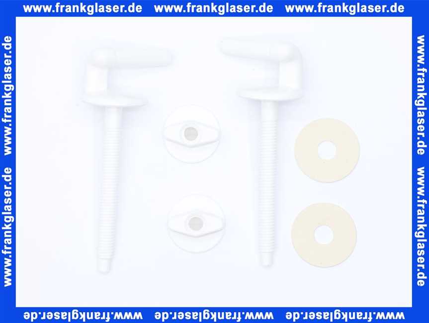 115500 Hamberger Scharnier Kunststoff weiss für WC Sitz Exclusiv