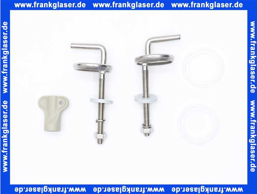 115705 Hamberger Universal-Excenterscharnier Edelstahl für Cosima-Design WC-Sitz