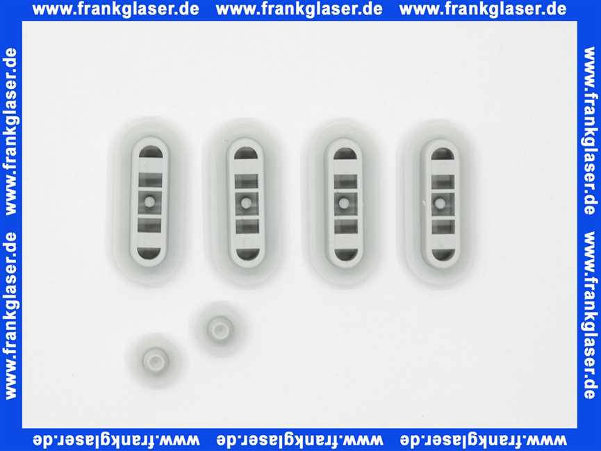 413350 Hamberger Pufferset 1 für Standard WC-Sitze bestehend aus 4 Sitz-Puffer und 2 Deckel-Puffer