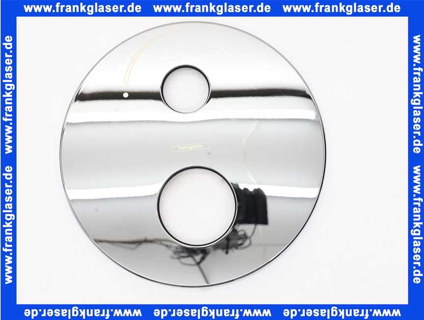 96551 Hans Grohe Rosette verchromt für Mondaro UP Thermostat Armatur mit Absperrung
