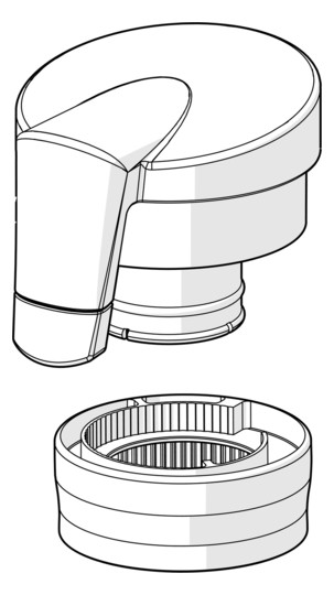 59914112 Hansa Temperatureinstellgriff zu 6514 Fit