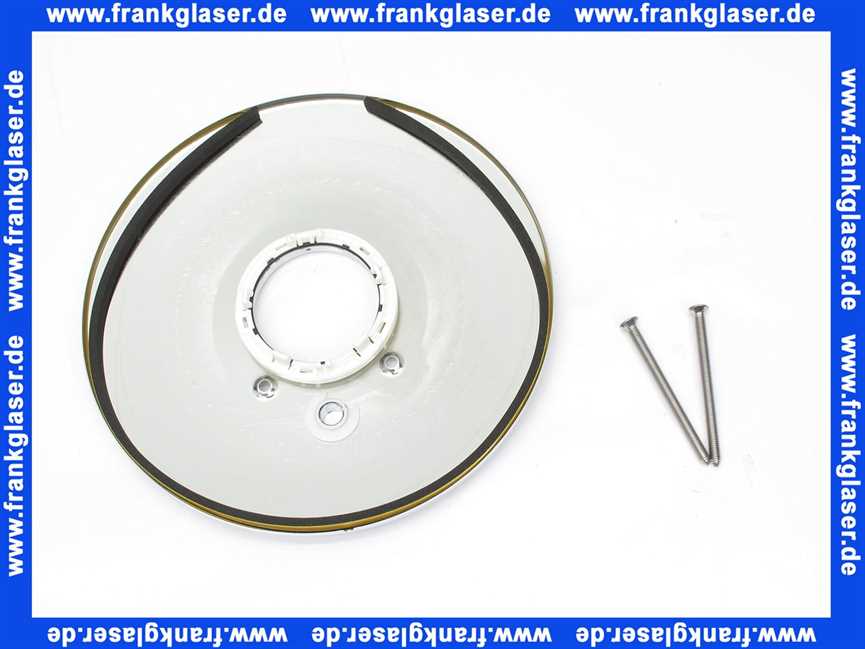 911967 Hansa Rosette Hansaviva mit Schrauben für Wannenbatterie verchromt