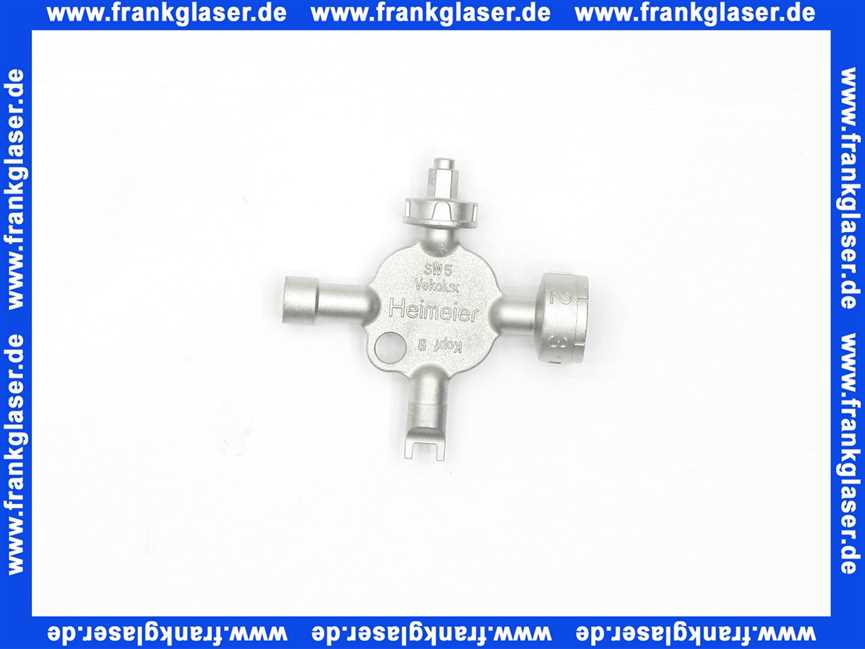 053001433 Heimeier Universalschlüssel Schlüssel zur Einstellung von Heimeier Thermostatventilen und Regulierventilen