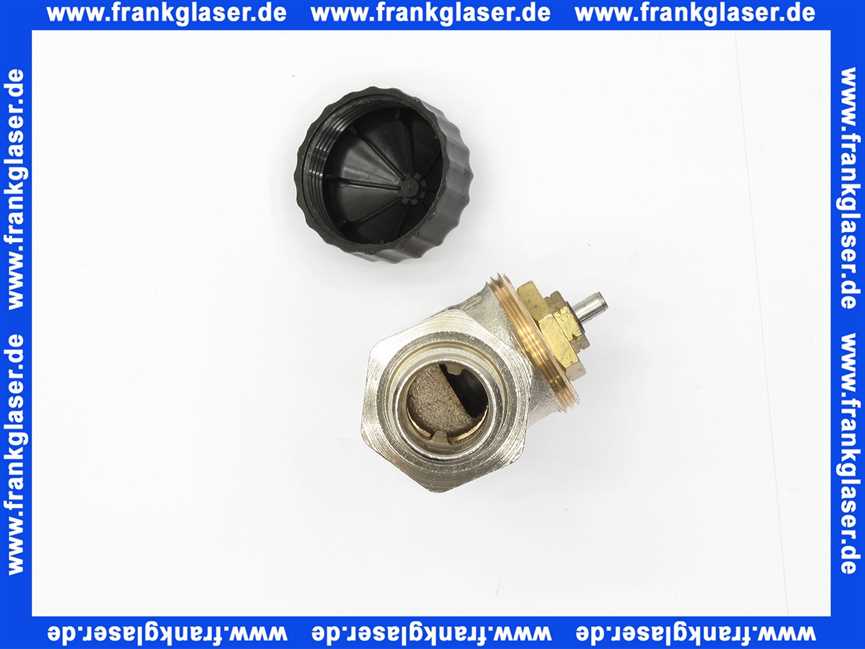 Heimeier Thermostatventil Ventilunterteil Heizkörperventil 1/2 Durchgang Rotguß vernickelt DN 15