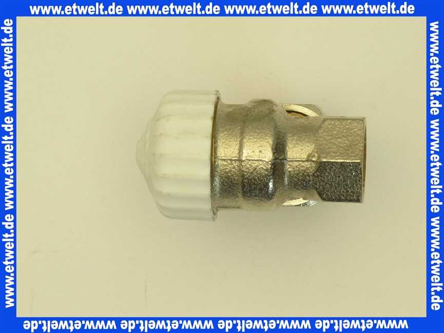 Heimeier Thermostatventil Ventilunterteil Heizkörperventil 3/8 Eck Rotguß vernickelt DN 10
