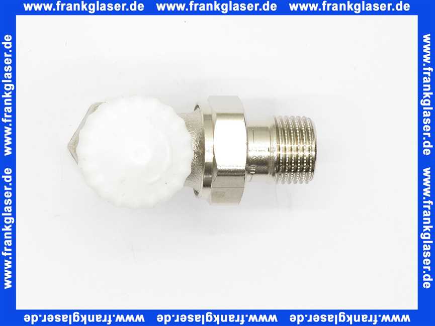 Heimeier Thermostatventil Ventilunterteil Heizkörperventil 1/2 Eck Rotguß vernickelt DN 15