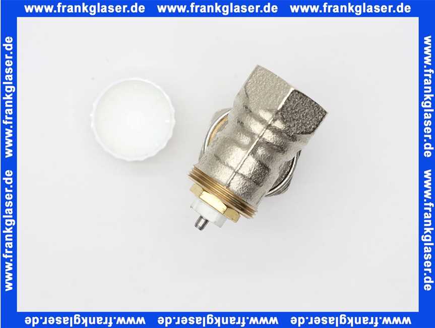 Heimeier Thermostatventil Ventilunterteil Heizkörperventil 3/4 Eck Rotguß vernickelt DN 20