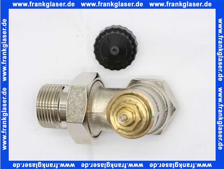 Heimeier Thermostatventil Ventilunterteil Heizkörperventil 1 Eck Rotguß vernickelt DN 25