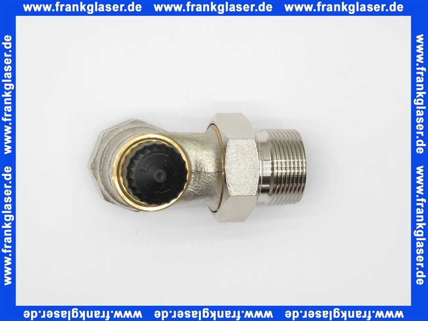 Heimeier Thermostatventil Ventilunterteil Heizkörperventil 1 1/4 Eck Rotguß vernickelt DN 32